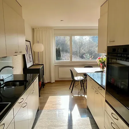 Boho Chic With 125sqm, 2 Bedroom 2 Baths With 36sqm Dual Terraces With Parking And 10 Min To Цюрих