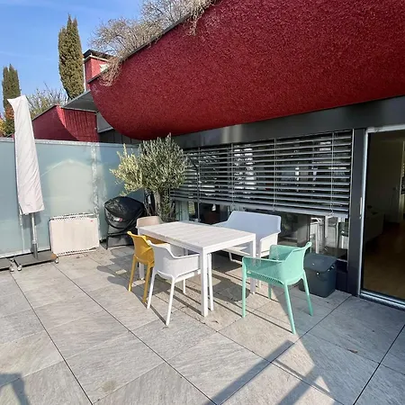 Boho Chic With 125sqm, 2 Bedroom 2 Baths With 36sqm Dual Terraces With Parking And 10 Min To Цюрих