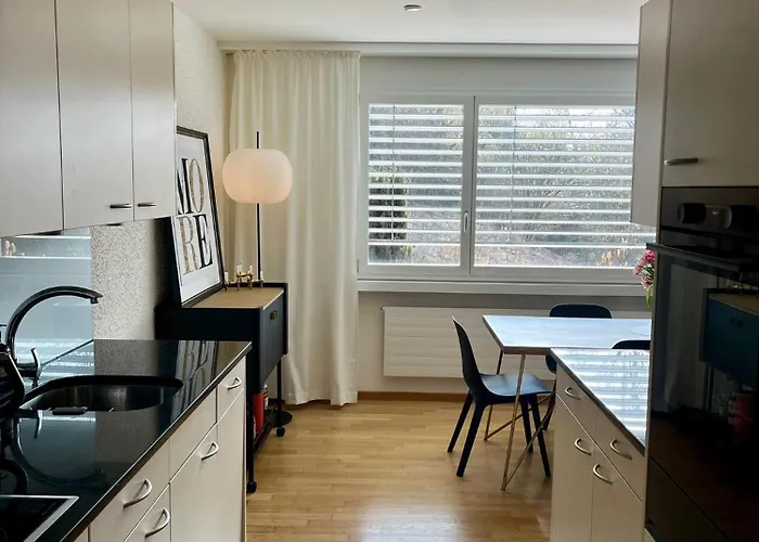 Boho Chic With 125sqm, 2 Bedroom 2 Baths With 36sqm Dual Terraces With Parking And 10 Min To * Zürich