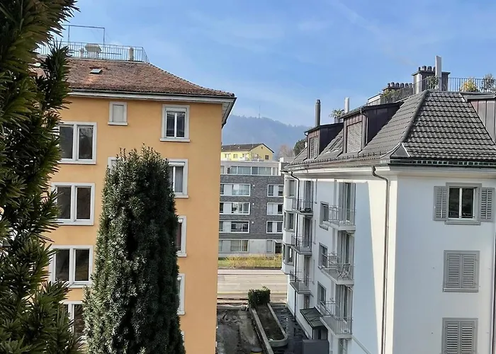 Boho Chic Apt With 125Sqm, 2 Bedroom 2 Baths With 36Sqm Dual Terraces With Parking And 10 Min To Lake Zurich شقة
